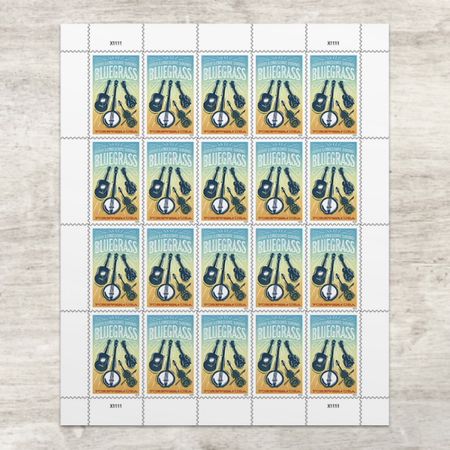 100pcs Bluegrass 2024 stamps 5 sheets